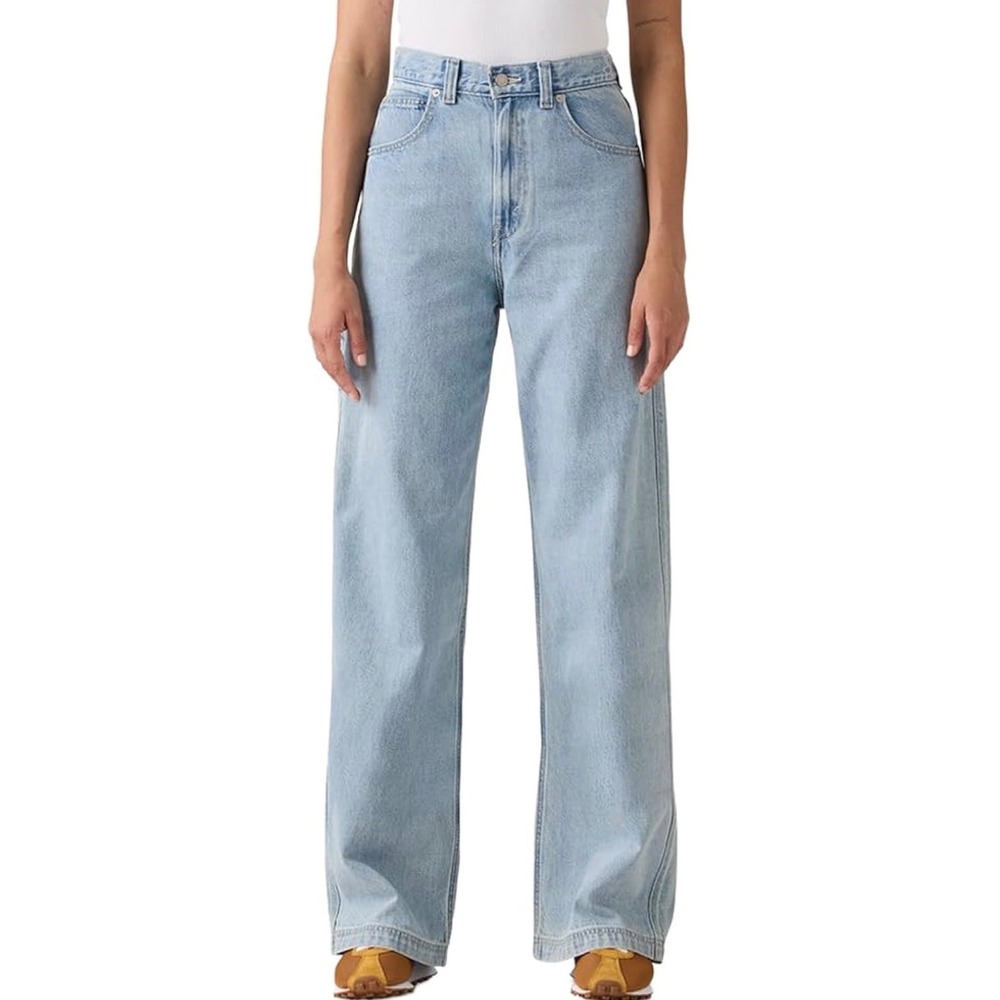 NWT Levi's Women's Cinch Baggy Carpenter Jeans Light Wash High Rise 24 x 31‎